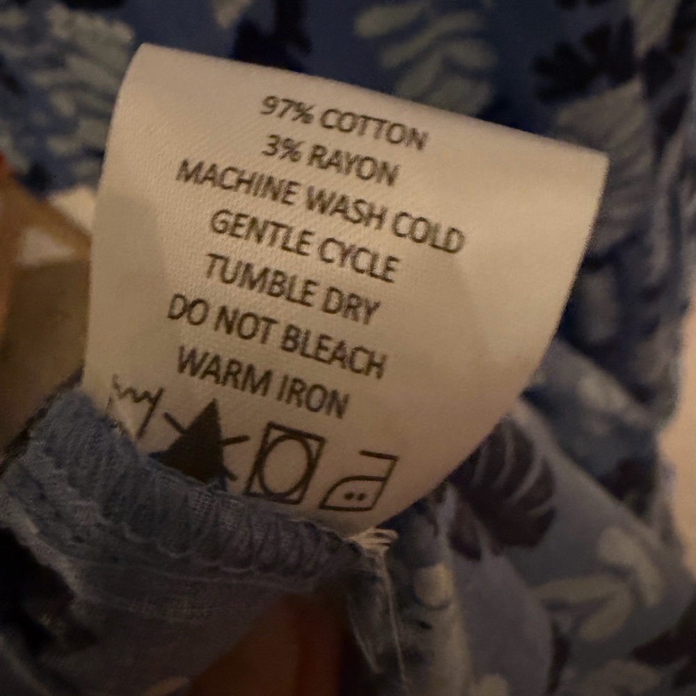 Mud Pie Blue Botanical Tie-Front Maxi Dress - Picture 7 of 7
